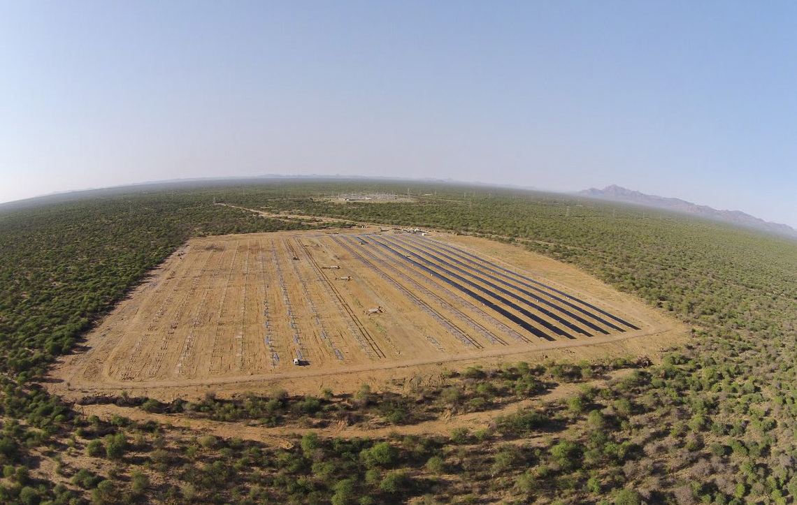 Aerial view of Omburu plant