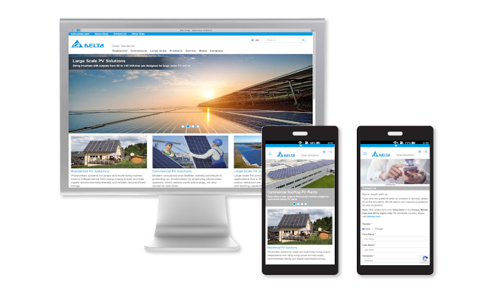 Deltas neue Solar-Webseite ist online